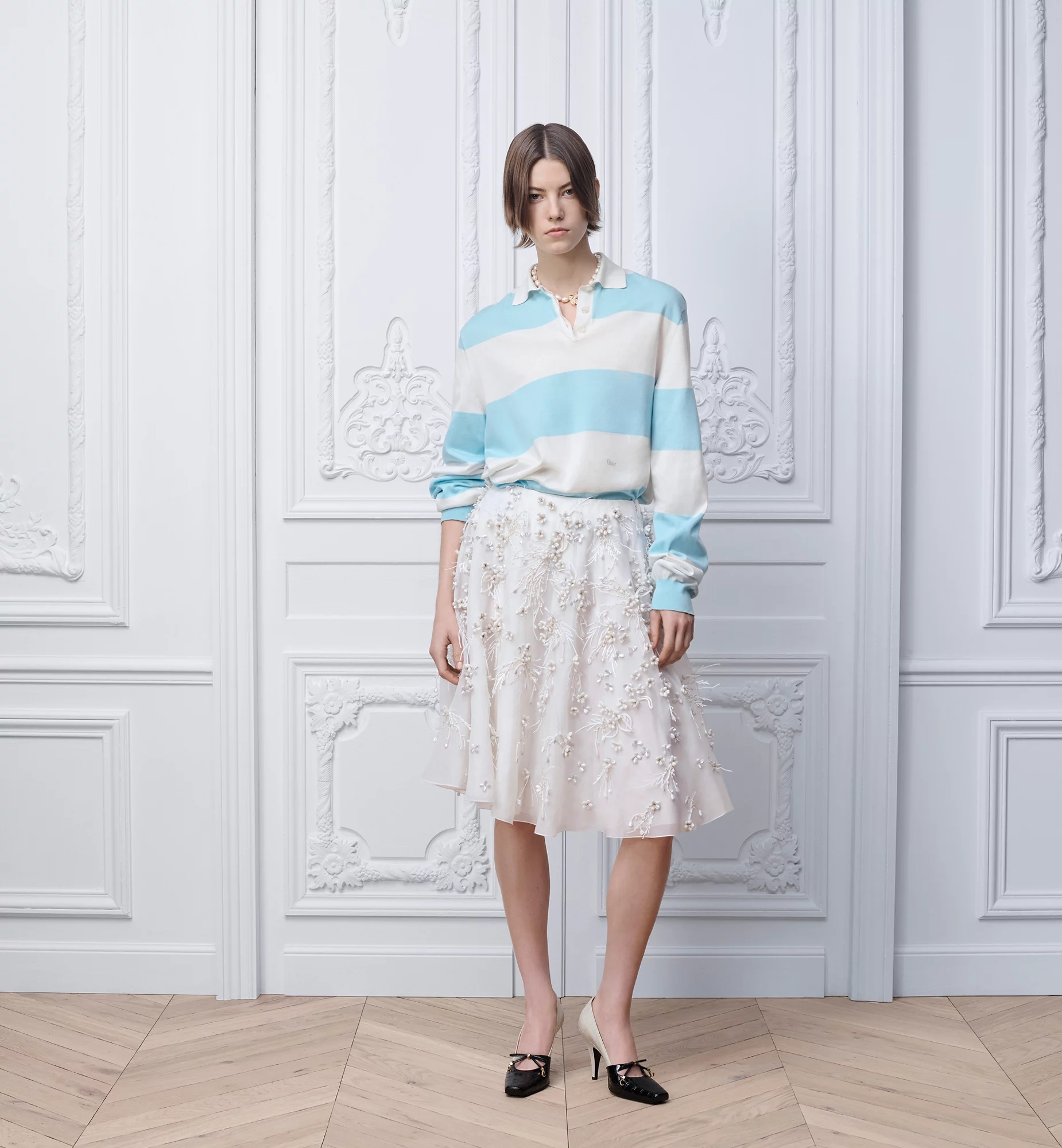 Sea Island Cotton Check Polo — image 4